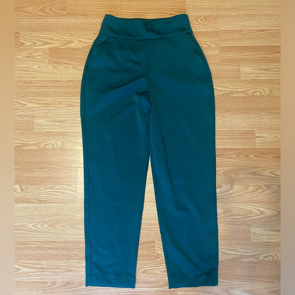 Express Super High Rise Supersoft Double Knit Nylon Ankle Pants
